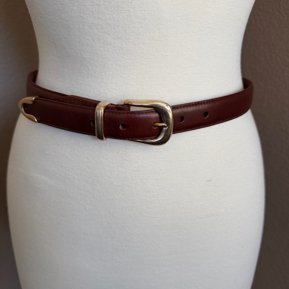 Crossroads Brown Leather Belt Size M | 1” Wide